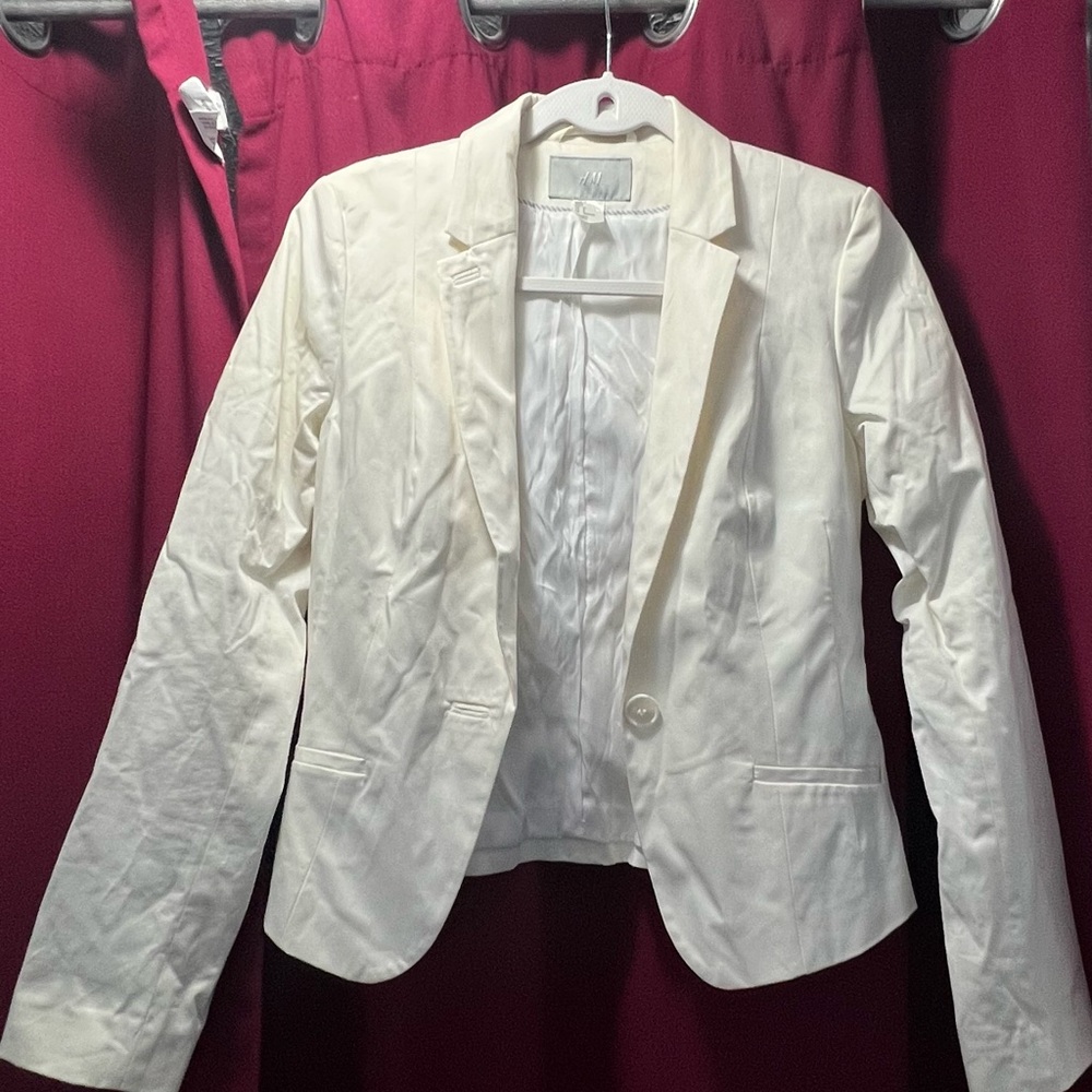 H&M White Women's Blazer